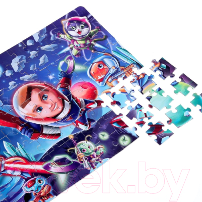 Пазл Puzzle Time Светящийся в темноте Космический десант / 4659850 (88эл)