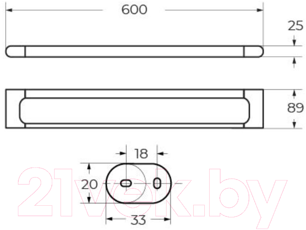 Держатель для полотенца Art&Max Platino AM-E-3924-MB