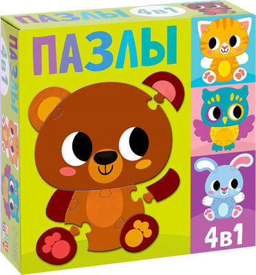 

Развивающая игра, Животные 4 в 1 / 7503569