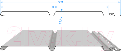 Сайдинг Docke Lux Брус Монреаль D6S (3.6м, орех)