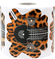 Формы для наращивания ногтей Global Fashion Однофазные GF-Leopard (300шт) - 