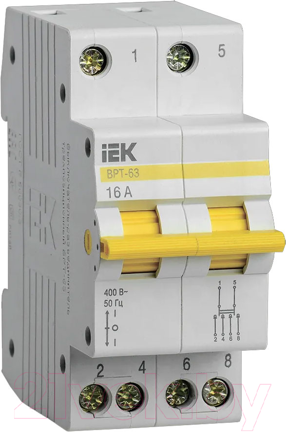 Выключатель-разъединитель IEK ВРТ-63 2Р 16А / MPR10-2-016