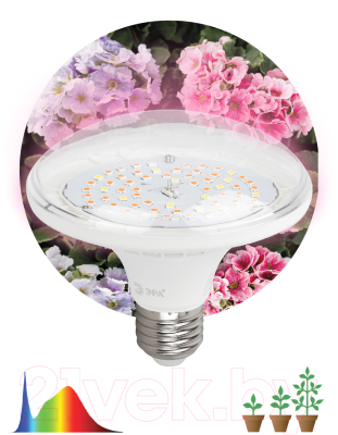 Лампа для растений ЭРА FITO-18W-Ra90-E27 / Б0057710
