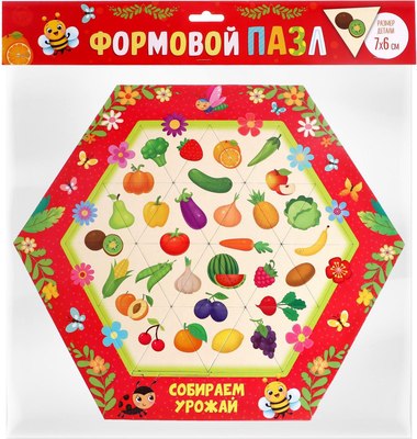 Развивающая игра Puzzle Time Собираем урожай / 6485448 (24эл) - 