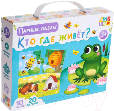 Изображение товара Развивающая игра Puzzle Time Кто где живет? / 5377340