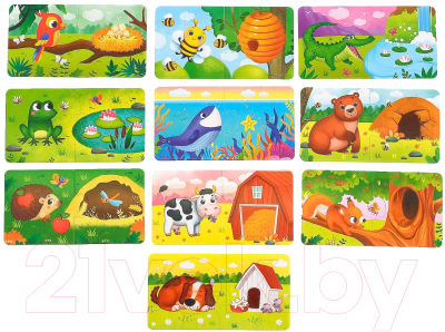 Изображение товара Развивающая игра Puzzle Time Кто где живет? / 5377340