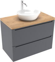 

Тумба под умывальник ЗОВ, Эридан 80 / E80LAFM7015MKV5-HPL38T