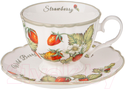 Чашка с блюдцем Lefard Strawberry / 85-1897