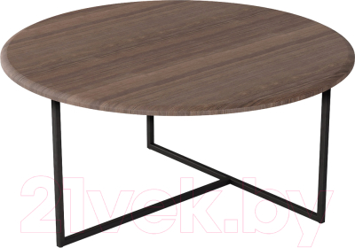 Журнальный столик Мебелик Маджоре (акация/черный)