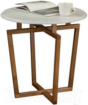 Журнальный столик Мебелик Рилле 440 (дуб дымчатый/бук)