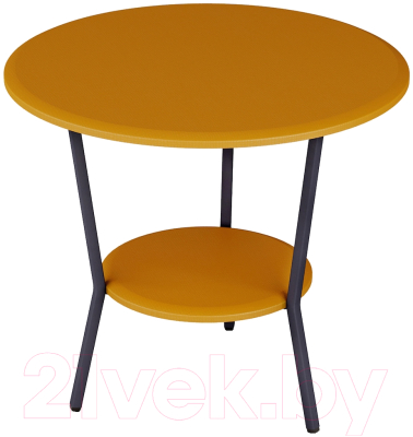 Журнальный столик Мебелик Шот (карри/серый)
