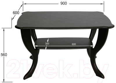 Журнальный столик Мебелик Маэстро СЖ-01 (венге)