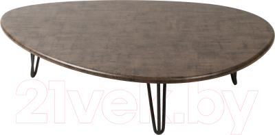 Журнальный столик Мебелик Дадли (браун/черный)