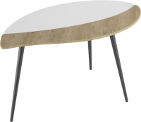 Журнальный столик Мебелик Лайм дуб (сонома/белый/черный) - 