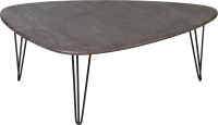 Журнальный столик Мебелик Престон (серый бетон/черный) - 