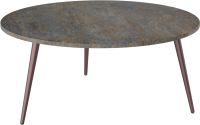Журнальный столик Мебелик Рикон (гранж/винный металлик) - 