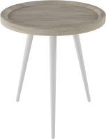 Журнальный столик Мебелик Батл (дуб санремо/белый) - 