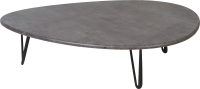 Журнальный столик Мебелик Дадли (серый бетон/черный) - 