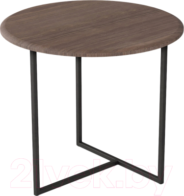 Журнальный столик Мебелик Альбано (акация/черный)