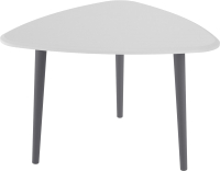 Журнальный столик Мебелик Квинс (белый/серый) - 
