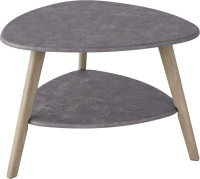 Журнальный столик Мебелик Бруклин (серый бетон/дуб сонома) - 