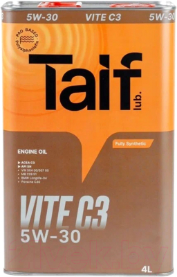 Моторное масло Taif Vite C3 5W30 / 211014 (4л)