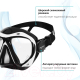 Миниатюра изображения товара Маска для плавания Onlytop 9213348 (черный/белый)