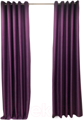 Шторы Модный текстиль 06L / 112MT222611 (260x210, 2шт, фиолетовый)