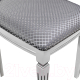 Миниатюра изображения товара Банкетка Мебелик Васко В 107Н (белый/серебристый/атина серебристый)