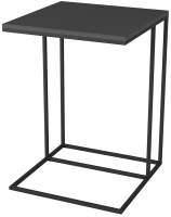 Приставной столик Мебелик Хайгрет (графит/черный) - 