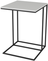 Приставной столик Мебелик Хайгрет (белый/черный) - 