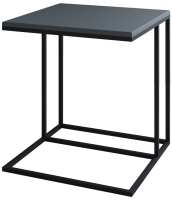 Приставной столик Мебелик Эгрет (графит/черный) - 