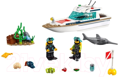 

Конструктор Lego, City Police Яхта для дайвинга 60221
