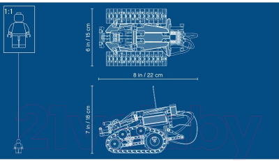 Конструктор управляемый Lego Technic Скоростной вездеход с ДУ 42095