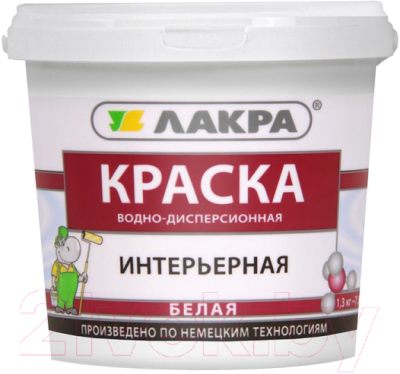 

Краска Лакра, Белый, Интерьерная