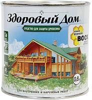 Защитно-декоративный состав Здоровый дом Еловая зелень (800мл) - 