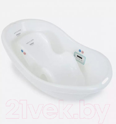 Горка для купания MOWbaby Slide / MB153900 (белый/оливковый)