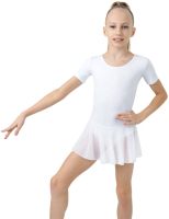 Купальник для художественной гимнастики Grace Dance 2620712 (р-р 30, белый) - 
