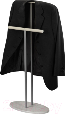 Изображение товара Стойка для одежды Мебелик Костюмная Дэви 2 (металлик/дуб дымчатый)