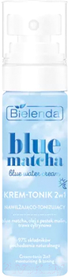 Крем для лица Bielenda Blue Matcha Увлажняющий тонирующий крем-тоник 2в1 (75мл)