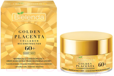 Крем для лица Bielenda Golden Placenta Подтягивающий и восстан. против морщин 60+ (50мл)