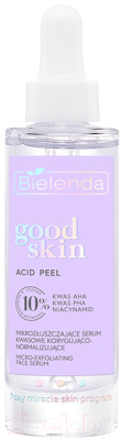 Пилинг для лица Bielenda Good Skin Acid Peel Микроотш. корр. кислотная сыворотка AHA+PHA (30мл)