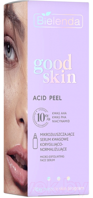 Пилинг для лица Bielenda Good Skin Acid Peel Микроотш. корр. кислотная сыворотка AHA+PHA (30мл)