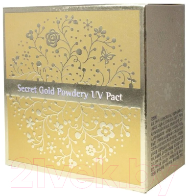 Пудра компактная Enough Secret Gold Powdery UV Pact Include Refill тон 21 (2x12г)