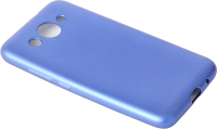 Чехол-накладка Case Deep Matte для Huawei Y3 2017 (синий, фирменная упаковка) - 