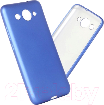 Чехол-накладка Case Deep Matte для Huawei Y3 2017 (синий, фирменная упаковка)