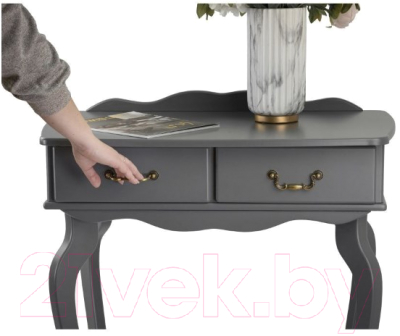 Консольный столик Мебелик Берже 21 (серый графит)