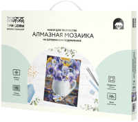 

Набор алмазной вышивки Три совы, Анютины глазки / АМП3040_47588