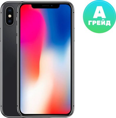 Смартфон Apple iPhone X 64GB / 2AMQAC2 восстановленный Грейд A