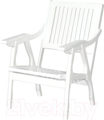 Кресло садовое Мебелик Массив решетка (снег)